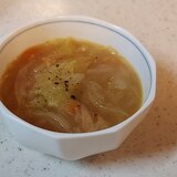 トマト&玉ねぎ&レタスのスープ